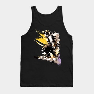 Winter Snowboarding - Christmas Graphic Graffiti Art - Holiday Gift Tank Top